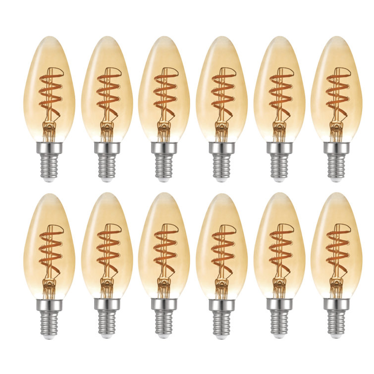 Globe Electric Company 4.5 Watt (40 Watt Equivalent), B10 LED, Dimmable Light Bulb, Warm White